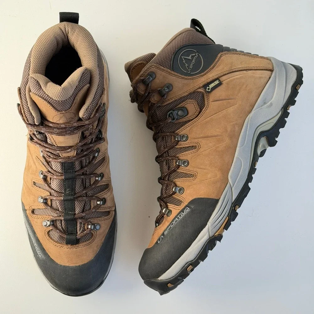 La Sportiva Thunder III GTX Hiking Boots Men 11.5 Brown Gore-Tex Leather Outdoor